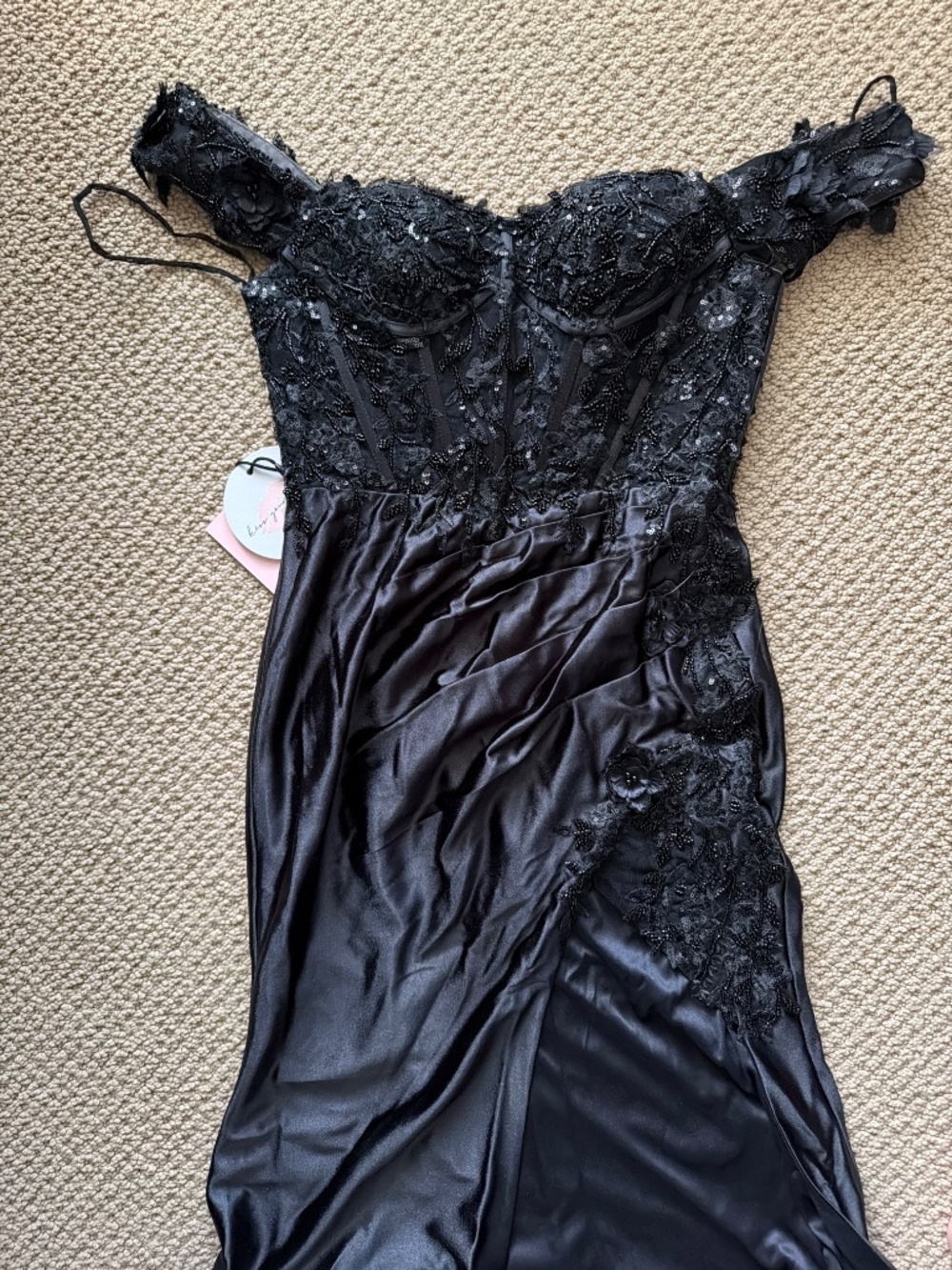 Black Prom Dress - Picture 2 of 4
